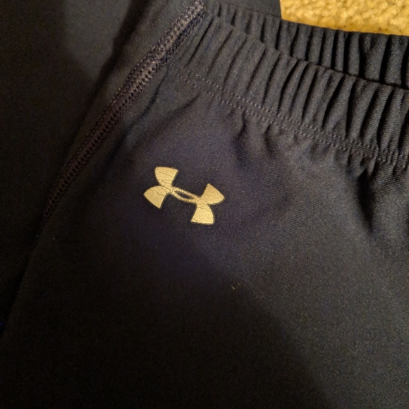 Under Armour athletic leggings - navy blue - small - cold gear / Fleece lined - Picture 8 of 11